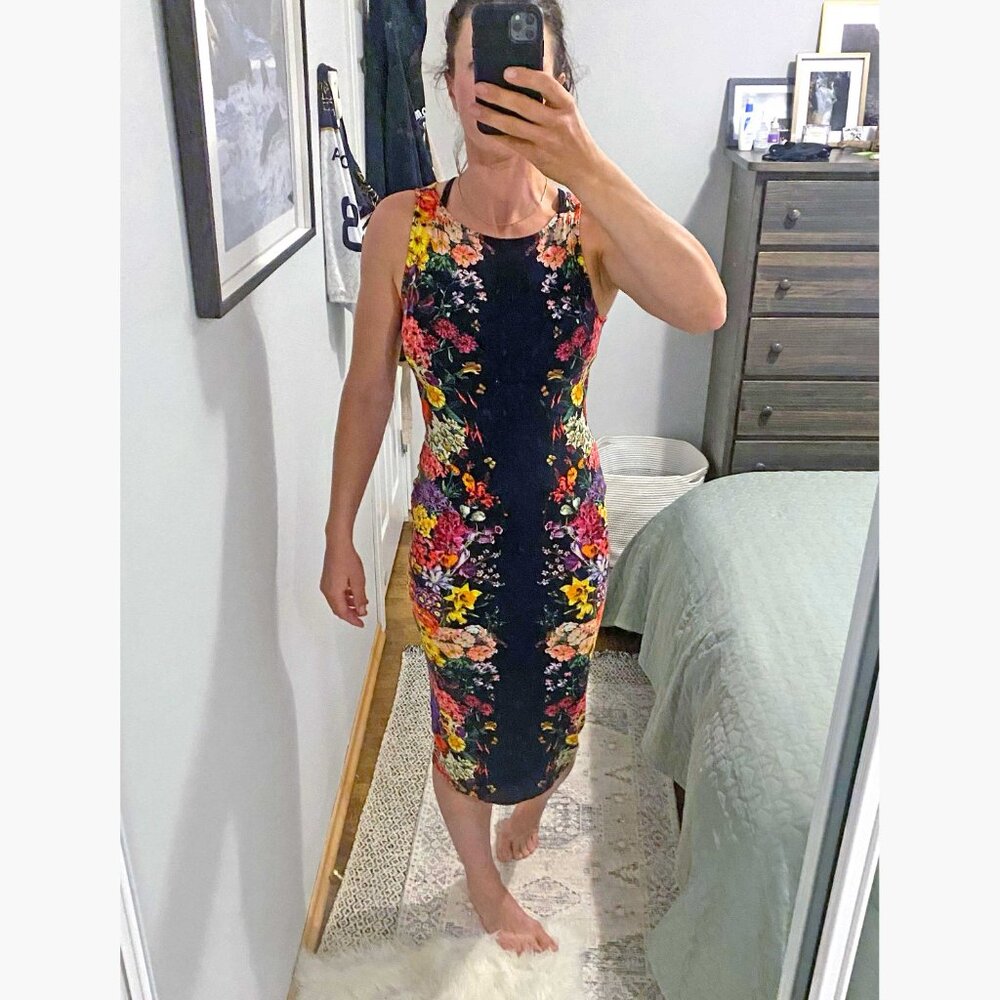 ASOS Bodycon Mirror Floral Dress